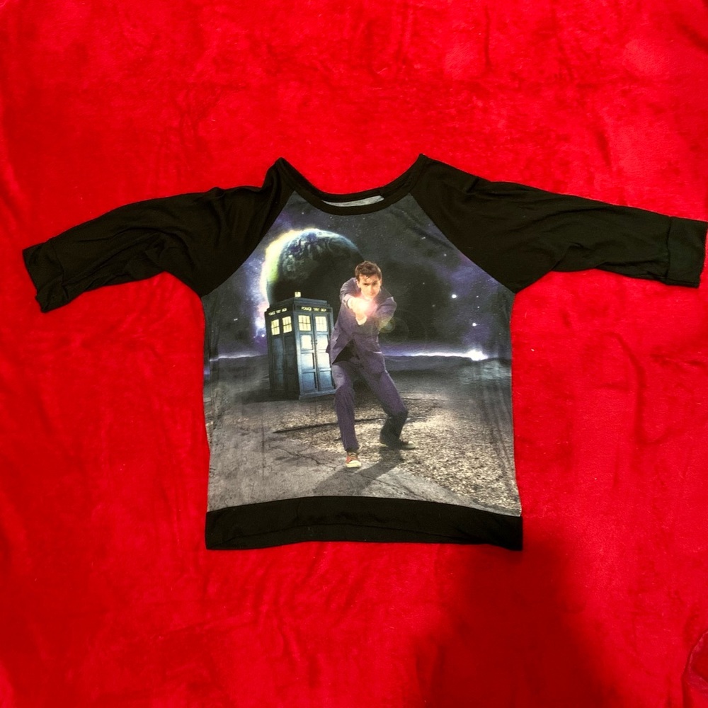 Doctor Who 10Th Doctor raglan tee